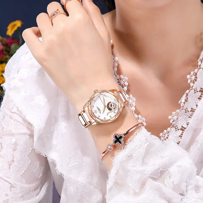 Elegant Women’s Mechanical Timepiece null