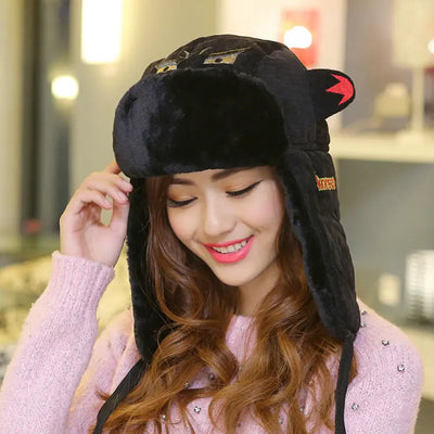 Warm Embroidered Lei Feng Hat null