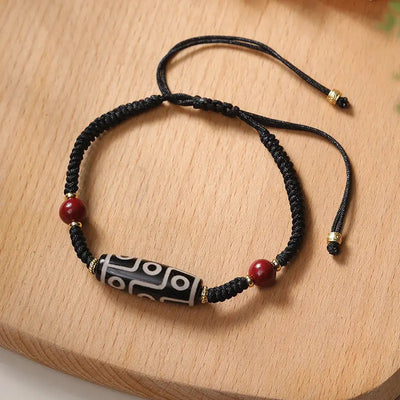 Tibetan Agate Dzi Bead Bracelet null