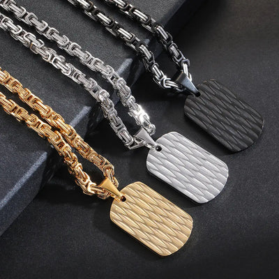 Durable Titanium Steel Pendant Necklace null