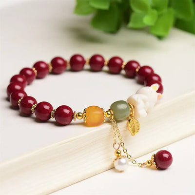 Luxury Purple Gold Sand Beeswax Bracelet null