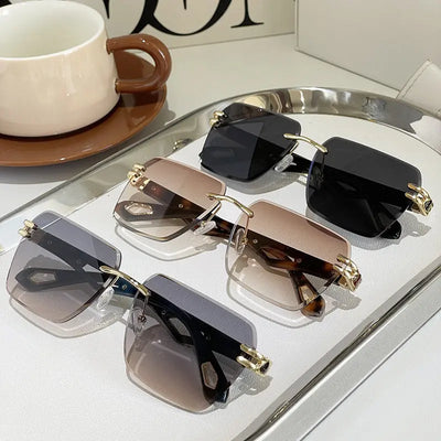 Street Shooting Ins Trendy Trimming Sunglasses null