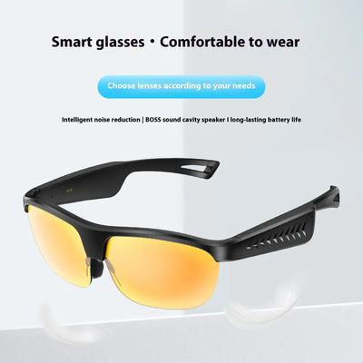 Outdoor Smart Glasses Removable Mirror Call Listening To Music AI null