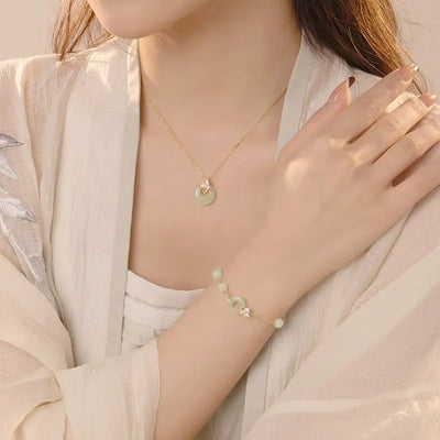 Delicate Orchid Pendant Necklace null