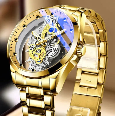 Vintage Gold Skeleton Men’s Watch null